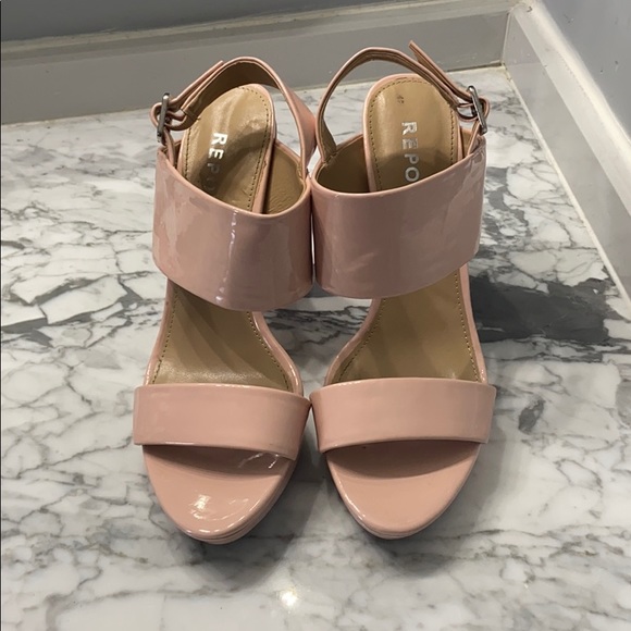 Report Shoes - Pale pink platforms